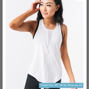 Zyia white effortless tank